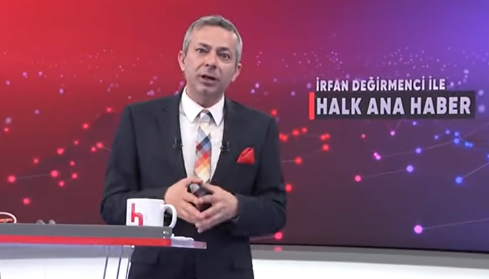 İrfan Değirmenci canlı yayında Halk TV’ye veda etti: ‘Yeni bir yolda buluşacağız’