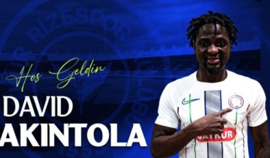 Çaykur Rizespor David Akintola’yı transfer etti