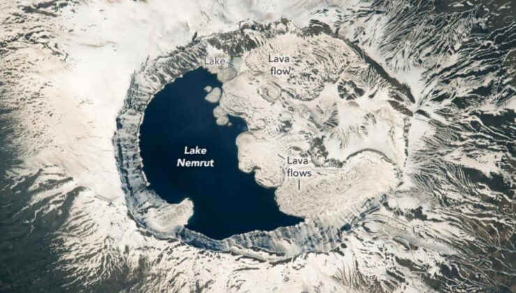 NASA astronotları Nemrut Krater Gölü’nü fotoğrafladı