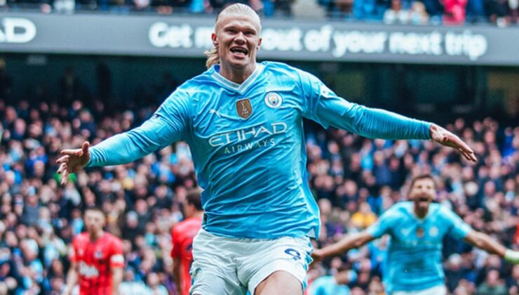 Manchester City Haaland ile kazandı