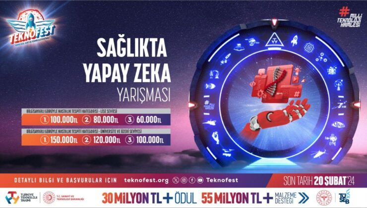 TEKNOFEST Sağlıkta Yapay Zeka Yarışması’na başvurular devam ediyor