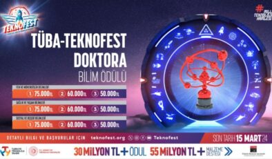 TÜBA-TEKNOFEST Doktora Bilim Ödülleri Yarışması için başvurular devam ediyor