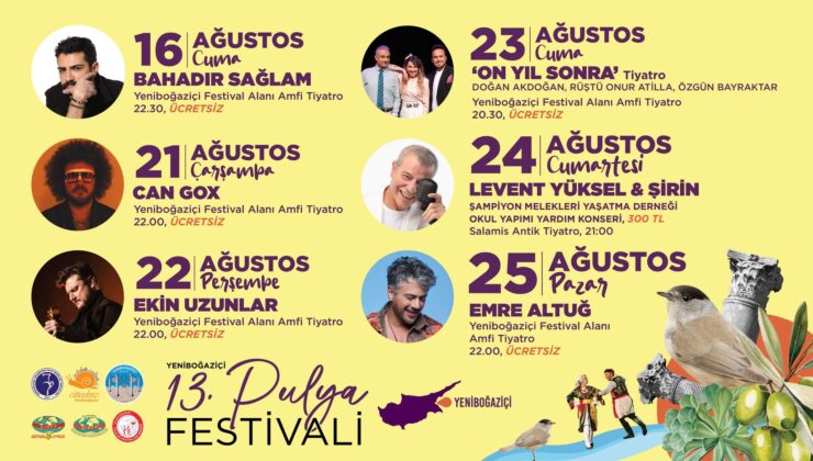 13.⁠ ⁠Yeniboğaziçi Pulya Festivali & 4. Uluslararası Halk Dansları Festivali bu akşam başlıyor