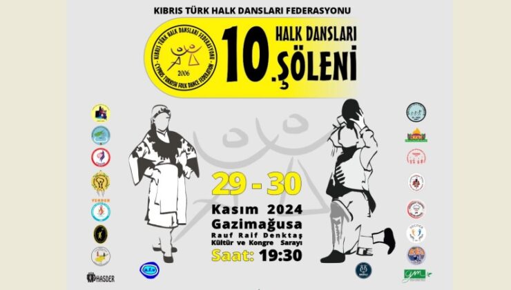 10.Halk Dansları Şöleni cuma ve cumartesi yapılacak