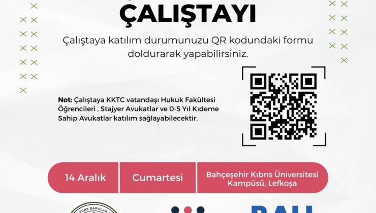 “Genç Avukatlar Çalıştayı” düzenleniyor